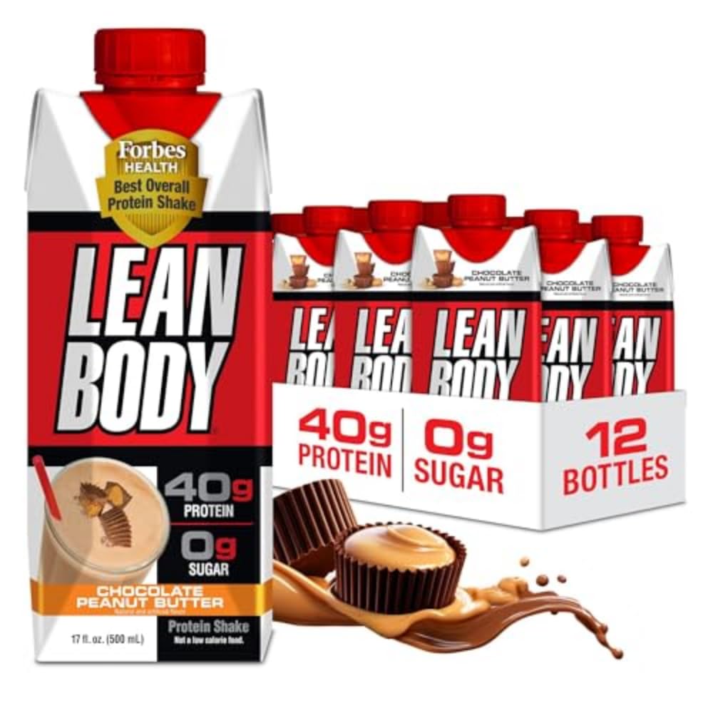 LABRADA Lean Body Ready-to-Drink Orange Creamsicle Protein Shake, 40g Protein, Whey Blend, 0 Sugar, Gluten Free, 22 Vitamins & Minerals, 17 Fl Oz (Pack of 12)