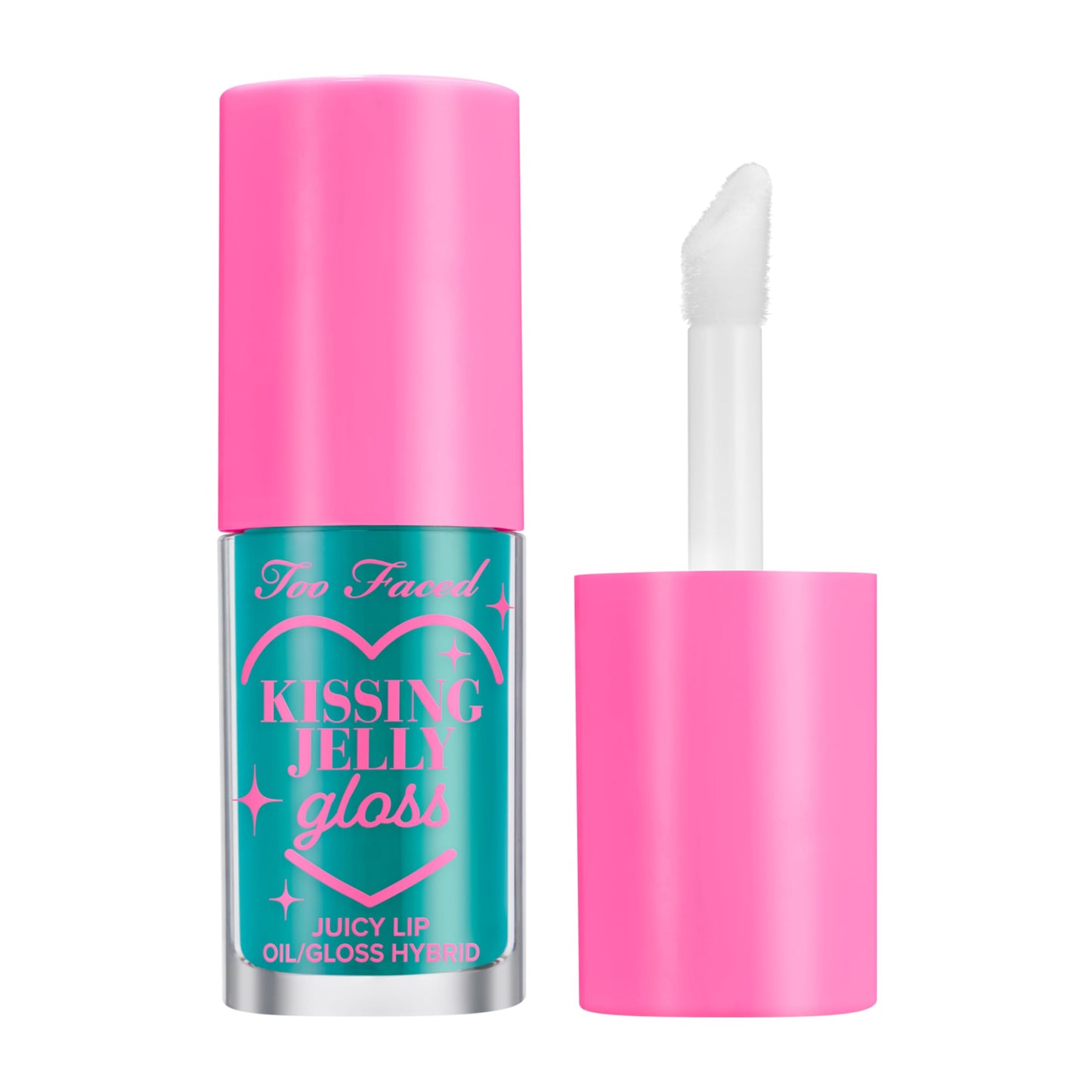 Too Faced Kissing Jelly Lip Oil Gloss | Hydrating Lip Oil + Gloss Hybrid for Instant Moisture and Shine