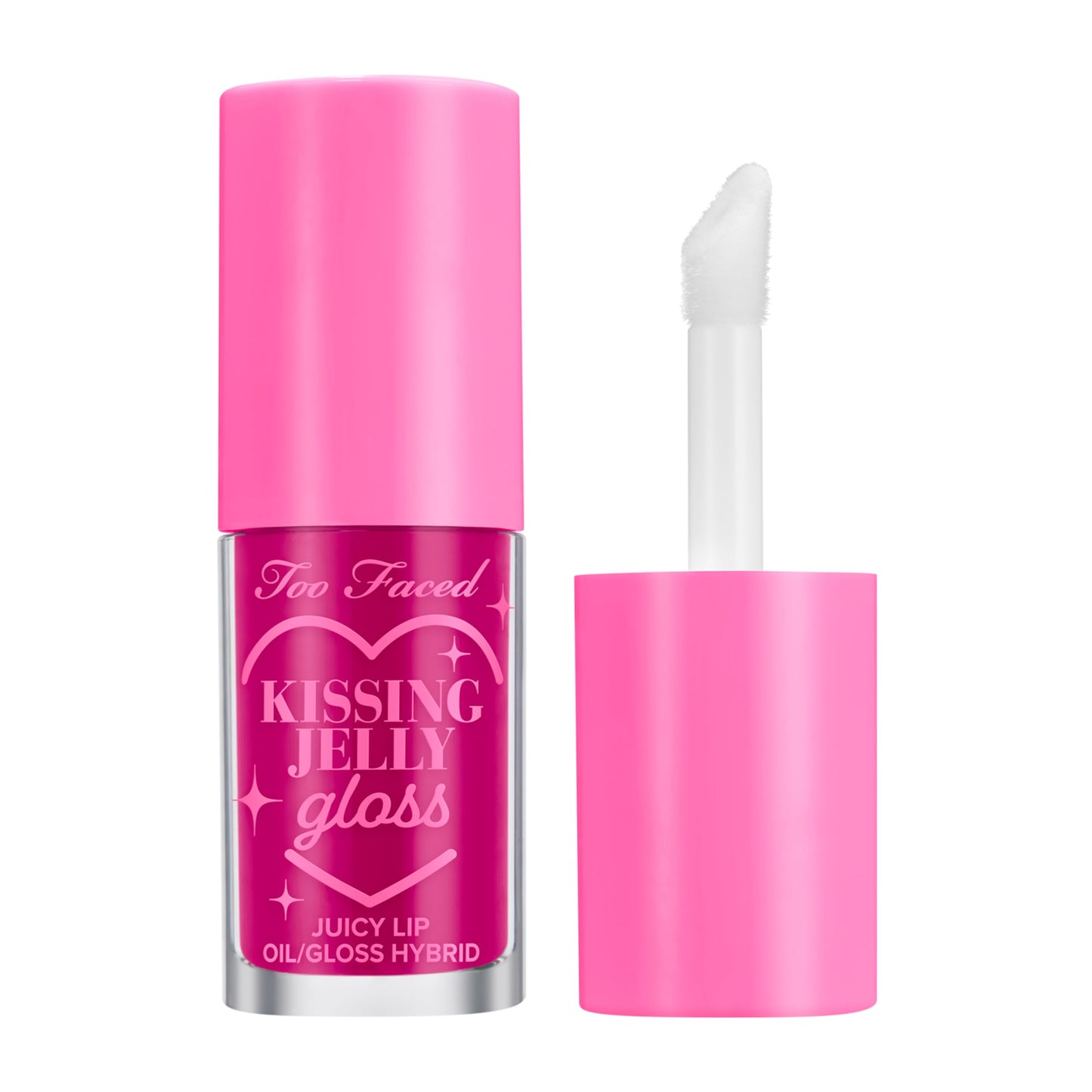 Too Faced Kissing Jelly Lip Oil Gloss | Hydrating Lip Oil + Gloss Hybrid for Instant Moisture and Shine