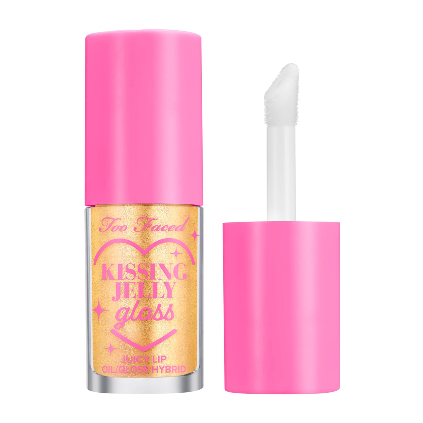 Too Faced Kissing Jelly Lip Oil Gloss | Hydrating Lip Oil + Gloss Hybrid for Instant Moisture and Shine