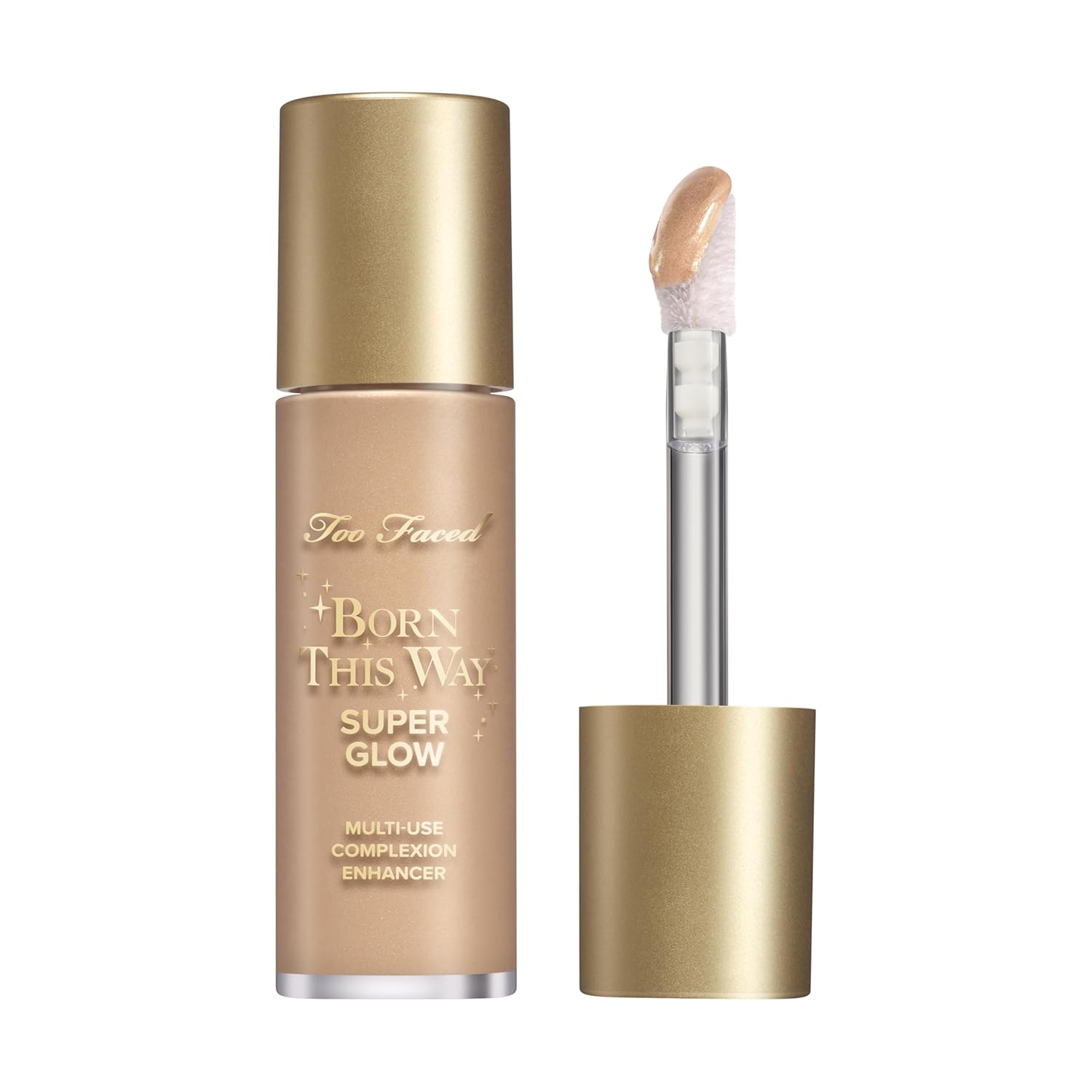 Too Faced Born This Way Super Glow Multi-Use Highlighting Skin Enhancer | Hydrating Natural Glow Gel with Radiant Finish for Illuminated Skin | Non-Greasy + Blendable