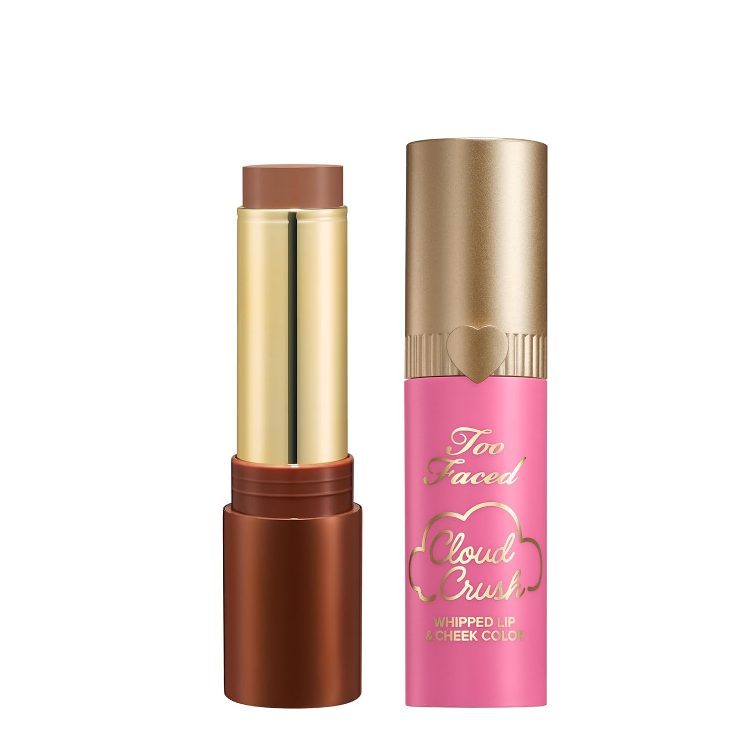 Too Faced Chocolate Soleil Bronzing Stick in Chocolate Souffle & Cloud Crush Whipped Blush, Super Candy Clouds | Bronzing Stick for Natural Finish, 0.28 Ounce & Cloud Crush For Soft-Focus, 0.15 Fl Oz