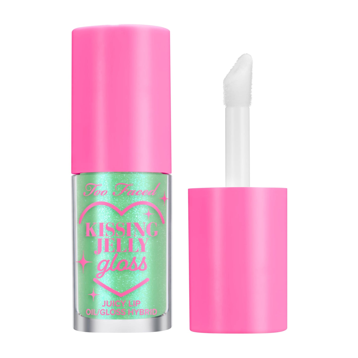 Too Faced Kissing Jelly Lip Oil Gloss | Hydrating Lip Oil + Gloss Hybrid for Instant Moisture and Shine