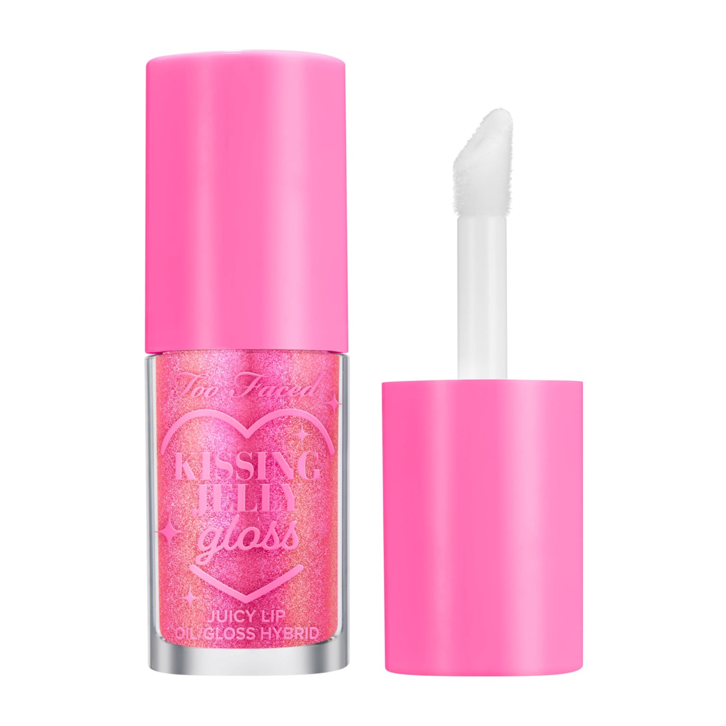 Too Faced Kissing Jelly Lip Oil Gloss | Hydrating Lip Oil + Gloss Hybrid for Instant Moisture and Shine