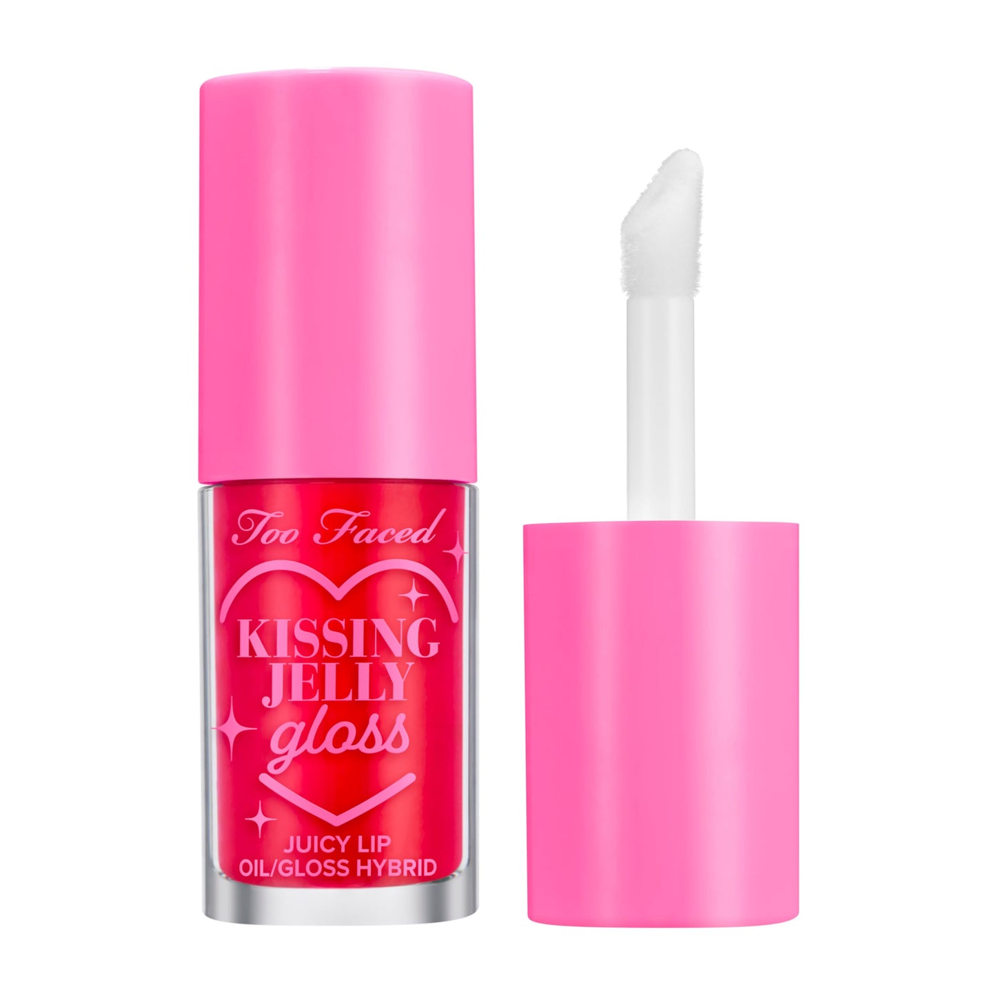 Too Faced Kissing Jelly Lip Oil Gloss | Hydrating Lip Oil + Gloss Hybrid for Instant Moisture and Shine