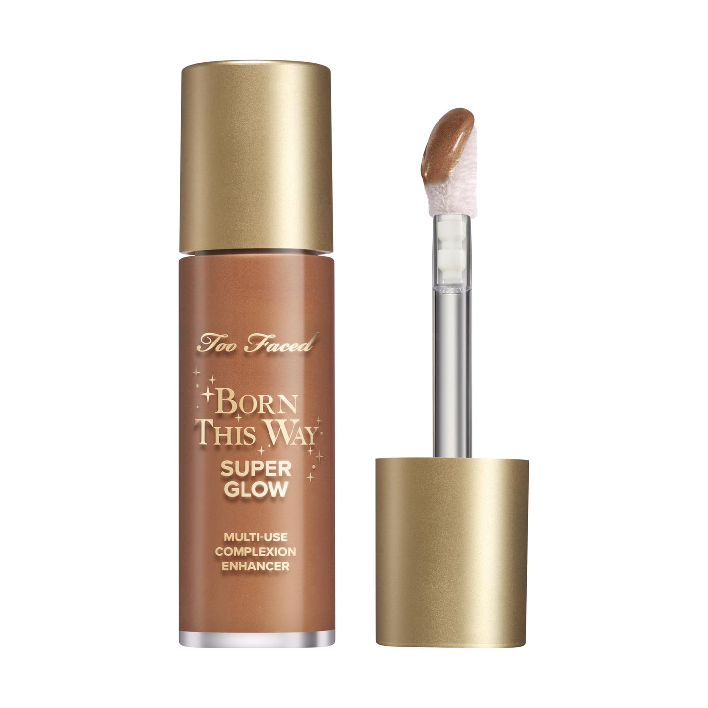 Too Faced Born This Way Super Glow Multi-Use Highlighting Skin Enhancer | Hydrating Natural Glow Gel with Radiant Finish for Illuminated Skin | Non-Greasy + Blendable
