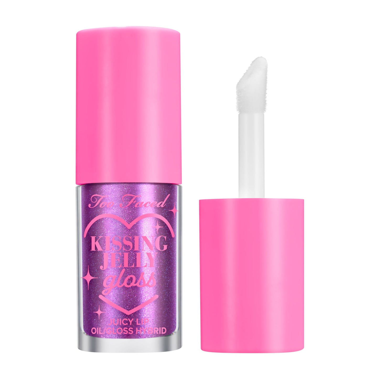 Too Faced Kissing Jelly Lip Oil Gloss | Hydrating Lip Oil + Gloss Hybrid for Instant Moisture and Shine