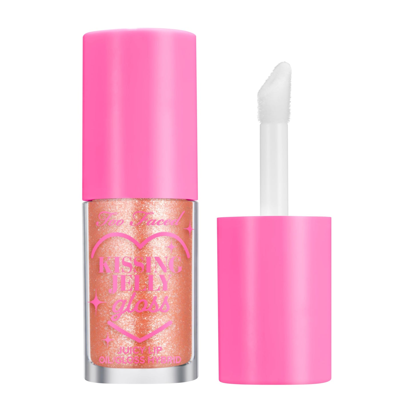 Too Faced Kissing Jelly Lip Oil Gloss | Hydrating Lip Oil + Gloss Hybrid for Instant Moisture and Shine