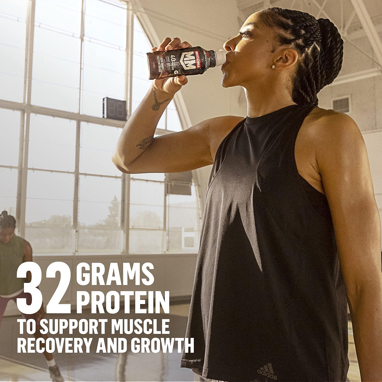 Muscle Milk Pro Advanced Nutrition Protein Shake, Slammin' Strawberry, 11.16 Fl Oz (Pack of 12), 32g Protein, 1g Sugar, 16 Vitamins & Minerals, 5g Fiber, Bottled Liquid, Gluten Free