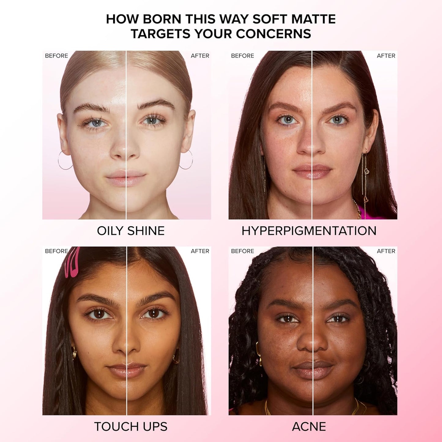 Too Faced Born This Way Soft Matte Foundation | Hydrating, Blurring, Waterproof, All-Day Oil Control Foundation that Helps Smooth Skin’s Appearance, 1 Fl Oz