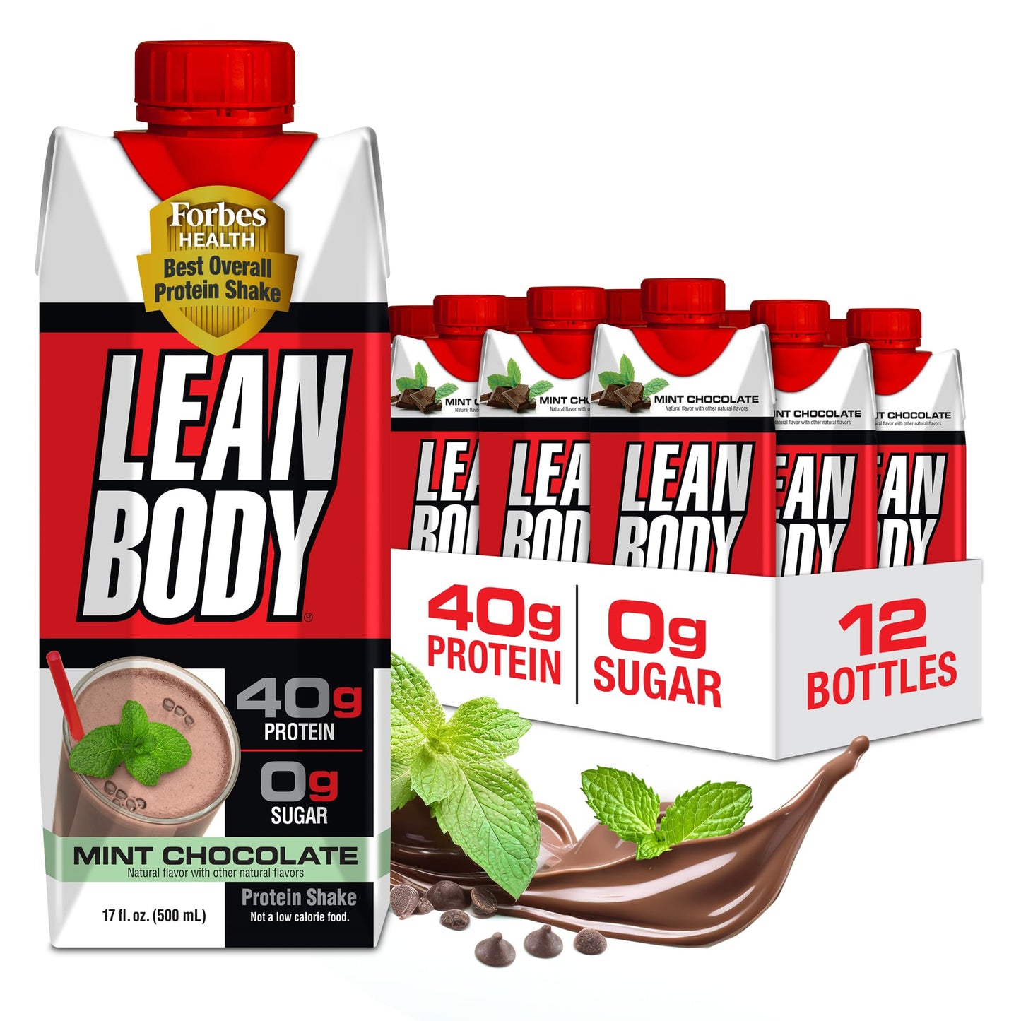 LABRADA Lean Body Ready-to-Drink Orange Creamsicle Protein Shake, 40g Protein, Whey Blend, 0 Sugar, Gluten Free, 22 Vitamins & Minerals, 17 Fl Oz (Pack of 12)