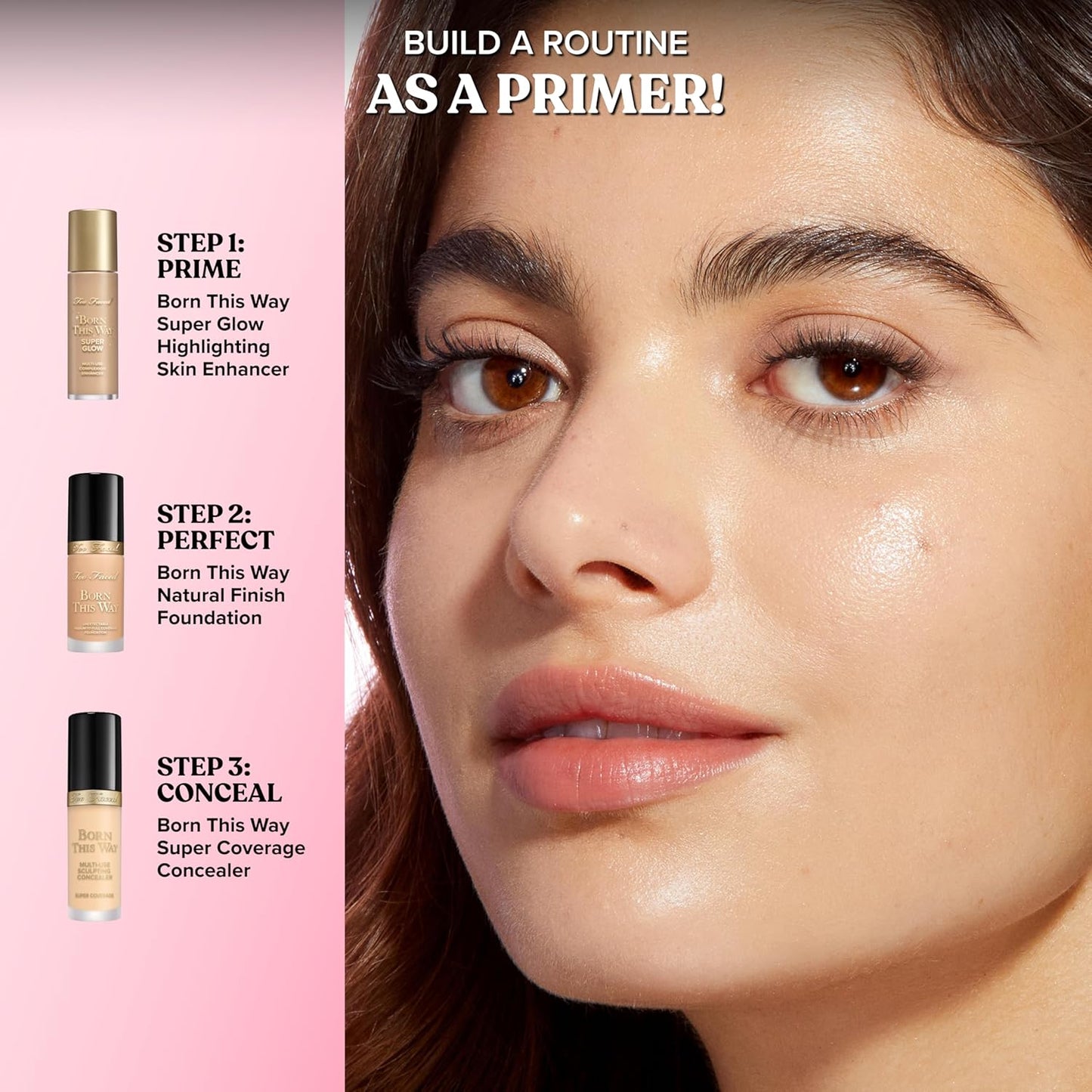 Too Faced Born This Way Super Glow Multi-Use Highlighting Skin Enhancer | Hydrating Natural Glow Gel with Radiant Finish for Illuminated Skin | Non-Greasy + Blendable