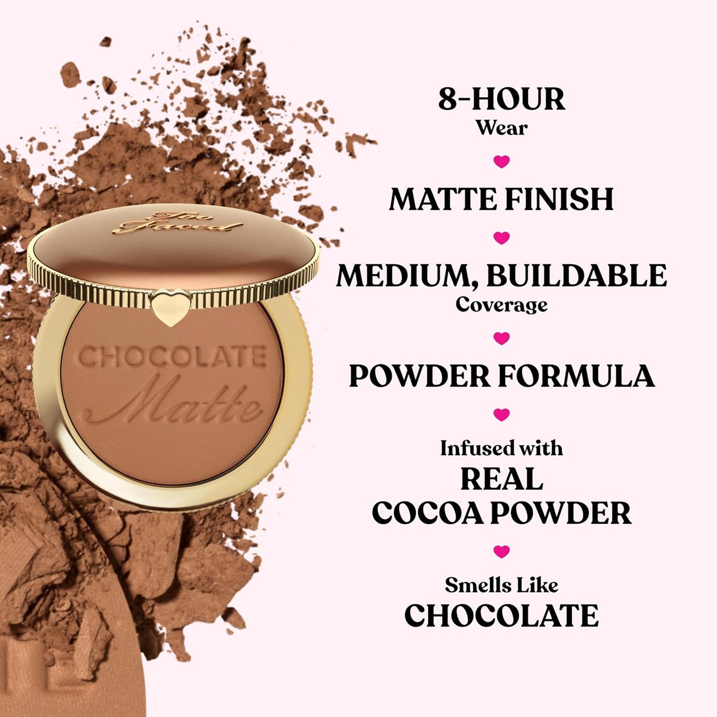 Too Faced Chocolate Soleil Matte Bronzer | Long Lasting + Cruelty Free with a Matte Finish