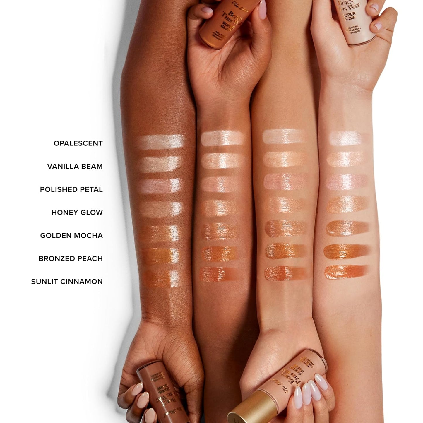 Too Faced Born This Way Super Glow Multi-Use Highlighting Skin Enhancer | Hydrating Natural Glow Gel with Radiant Finish for Illuminated Skin | Non-Greasy + Blendable