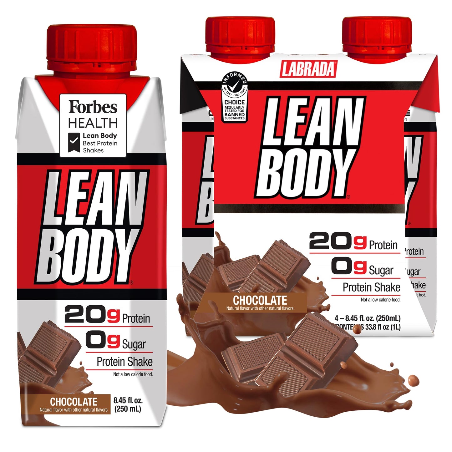 LABRADA Lean Body Ready-to-Drink Orange Creamsicle Protein Shake, 40g Protein, Whey Blend, 0 Sugar, Gluten Free, 22 Vitamins & Minerals, 17 Fl Oz (Pack of 12)