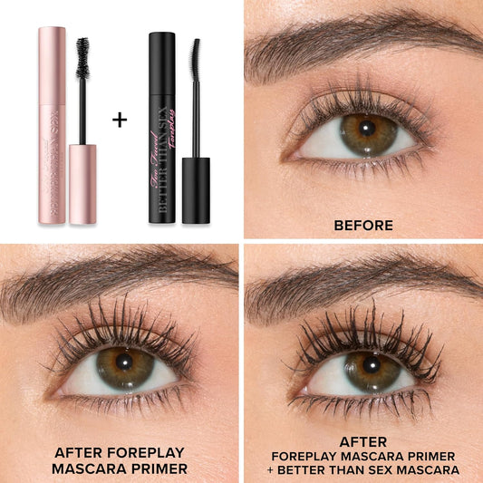 Too Faced Better Than Sex Foreplay Mascara Primer | Mascara Primer Prep, Long Lasting + Volumizing