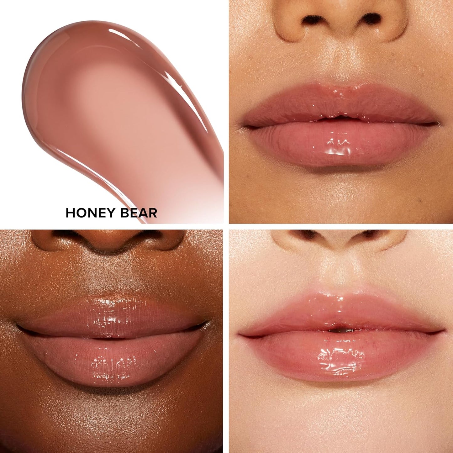 Too Faced Lip Injection Extreme Lip Shaper in In Big Truffle & Lip Injection Maximum Gloss in Honey Bear | Lip Injection Lip Shaper For Longwear, 0.01 Ounce + Maximum Plump For Moisture, 0.14 Ounce