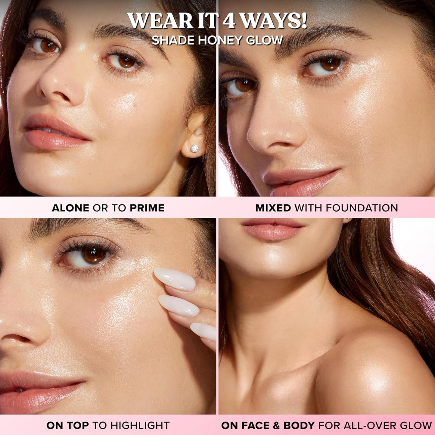 Too Faced Born This Way Super Glow Multi-Use Highlighting Skin Enhancer | Hydrating Natural Glow Gel with Radiant Finish for Illuminated Skin | Non-Greasy + Blendable